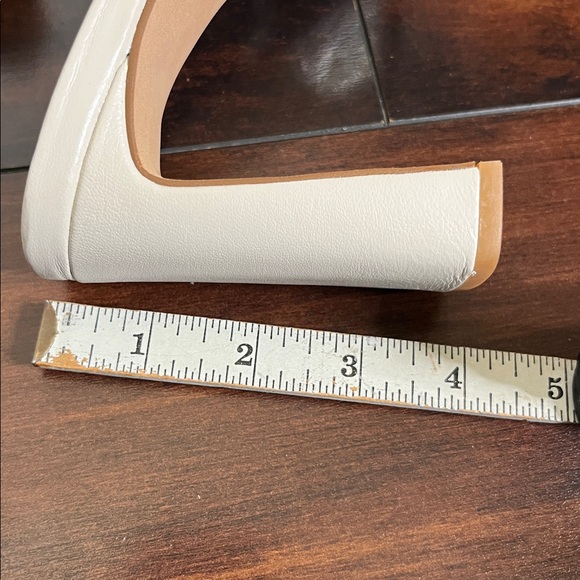 VINCE CAMUTO Women's Elanora Woven Leather Block Heel Mule in New Cream sz 7 New - Picture 11 of 11